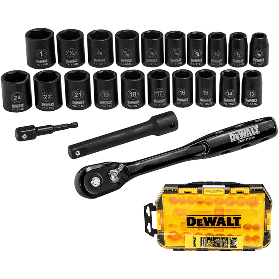 Dewalt DWMT74739 Combination Impact Socket Wrench Set 1/2 Dewalt DWMT74739 Combination Impact Socket Wrench Set 1/2